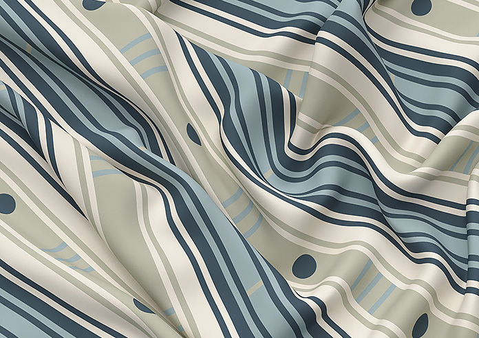 The British Stripe Co. William, Polzeath No.1 - Twist&Fit Roman Blind - Image 4